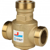 Термостатический смеситель Stout 1 1/4" нар.р. 60°С. kv 9