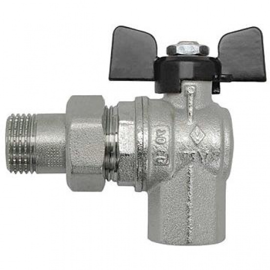 Кран шаровый угловой со сгоном вн.-нар. 1/2" PN 40 - 1