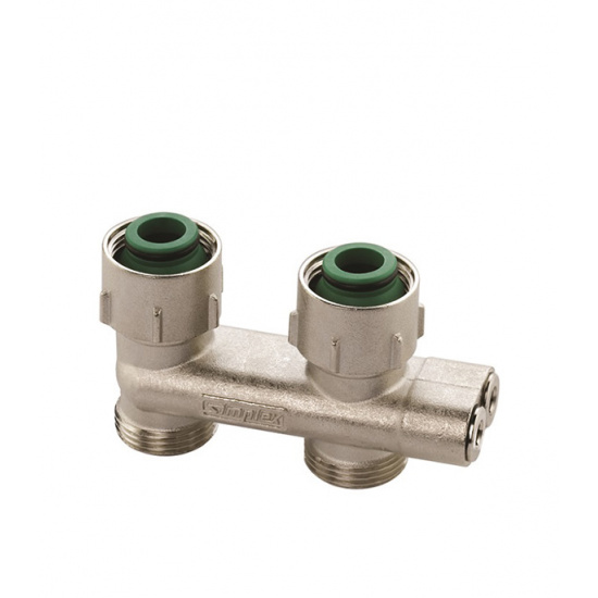 Узел для нижнего подключения Simplex D2/50 прямой (перекрестный) 3/4" x 3/4" - 1