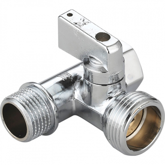Кран шаровый для подключения сантехники 1/2"х3/4"х1/2" - 1