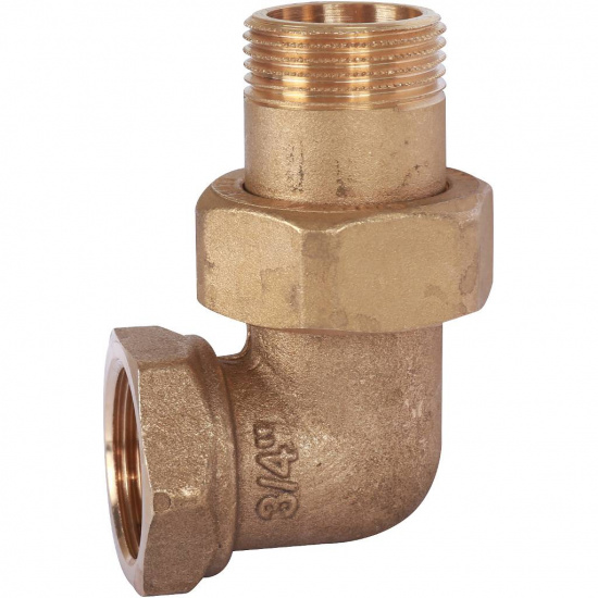 Сгон угловой 3/4" без покрытия, o-ring - 1