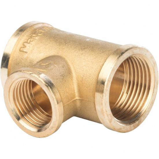 Тройник вн. 3/4" х 1/2" х 3/4" без покрытия - 1