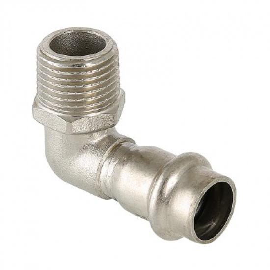 Уголок пресс с нар.р. 22 x 3/4" нержавеющая сталь - 1
