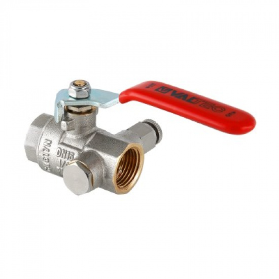 Кран шаровый Valtec Base с дренажом и воздухоотводчиком 3/4" вн.-вн. - 1
