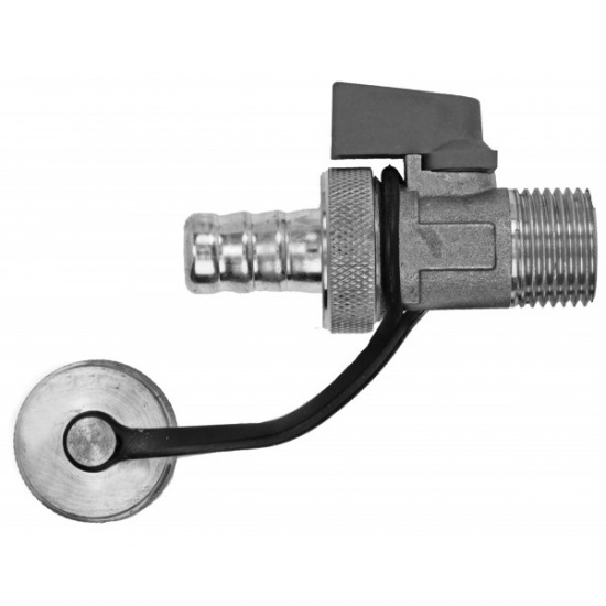 Кран KFE 1/2" HP x 1/2" , угловой. - 1
