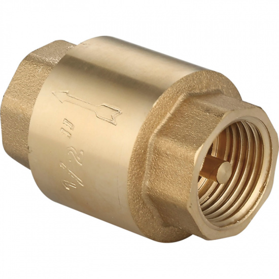 Клапан обратный 1/2" IVC латунный золотник - 1