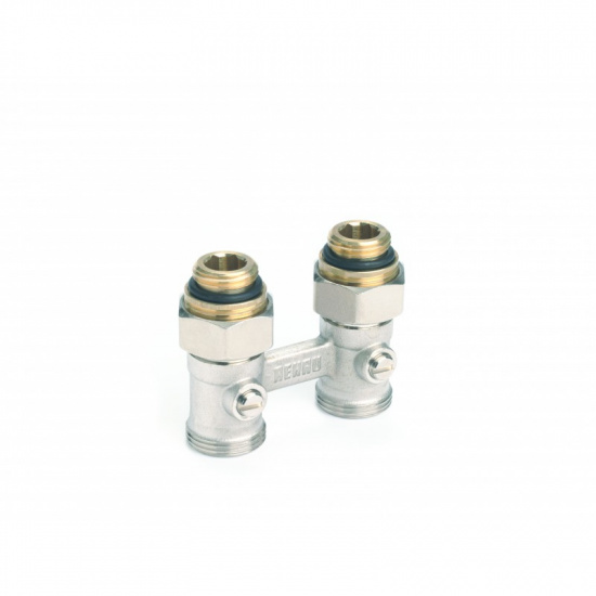 Пара шаровых кранов с соединение нип. 3/4" x 1/2" , прямой - 1