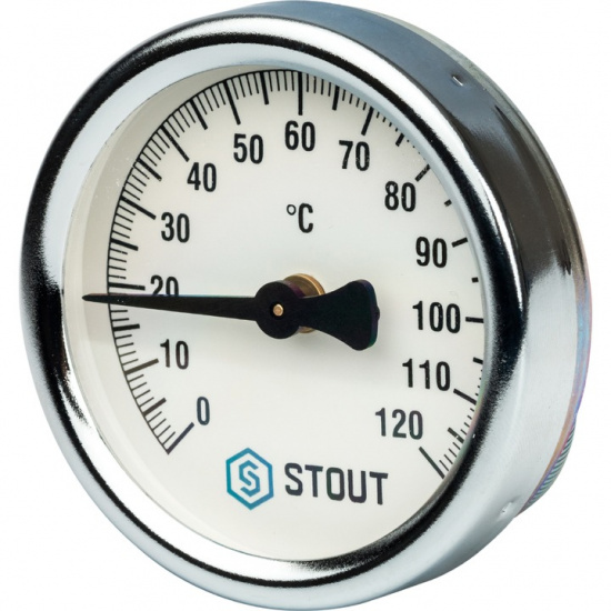 Термометр Stout накладной 0 - 120°C 63мм - 1