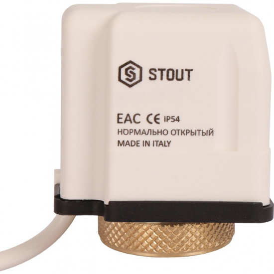 Электротермический компактный сервопривод Stout, нормально закрытый, 230B - 1