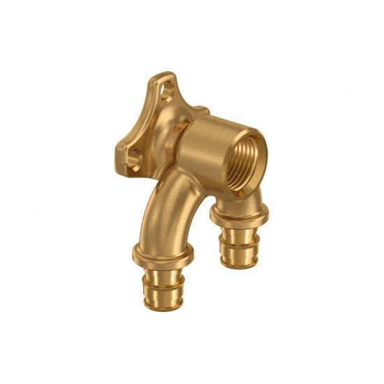 Водорозетка проходная 16 х 1/2" на планку U-профиль Uponor Quick & Easy - 1