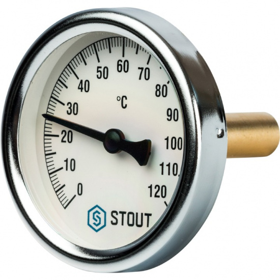 Термометр Stout погружной 0 - 120°С (63 мм, гильза 50) - 1
