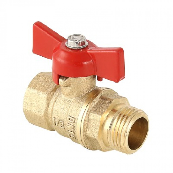 Кран шаровый VT стандарт 1/2" вн.-нар. - 1